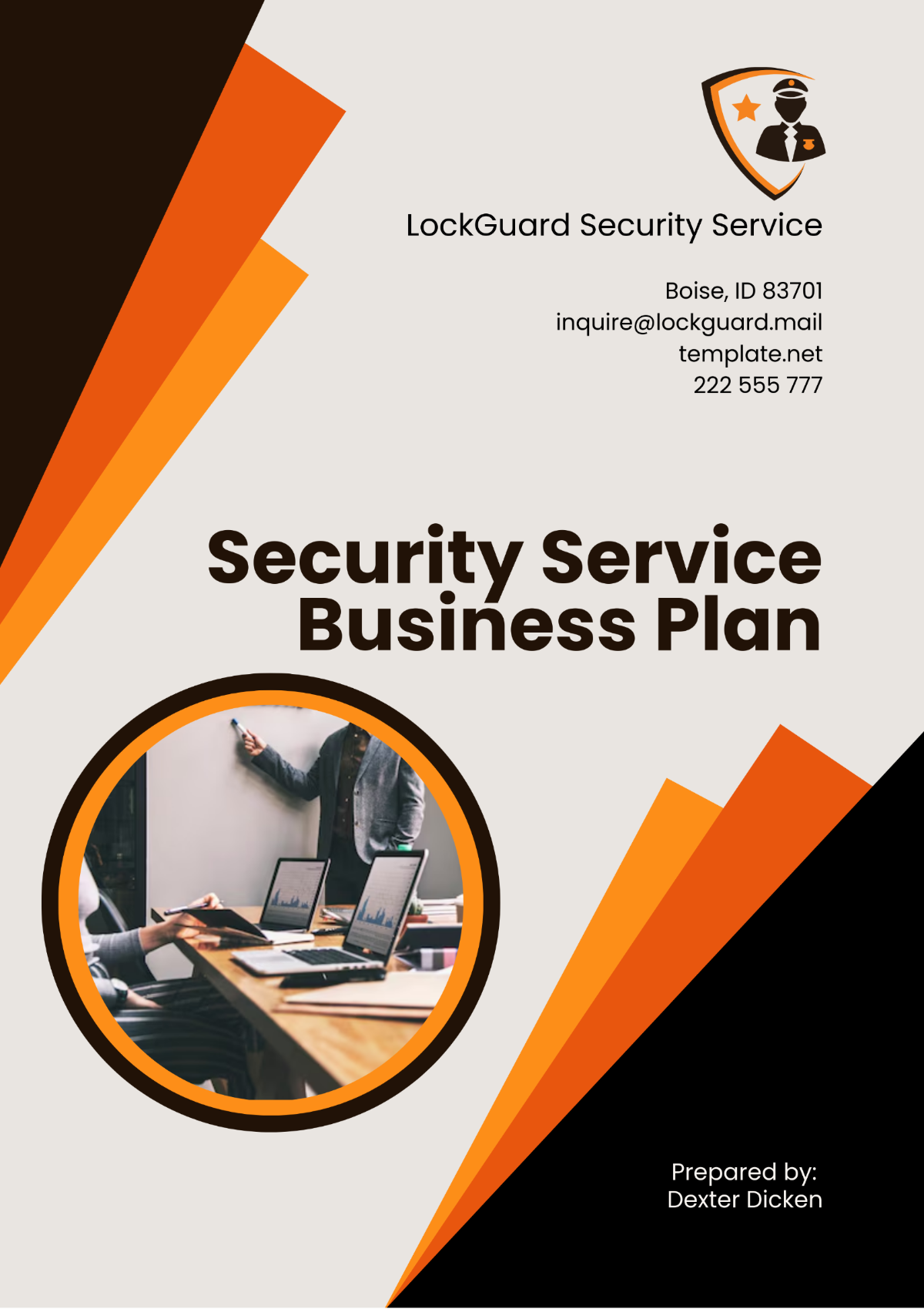 Security Service Business Plan Template - Edit Online & Download