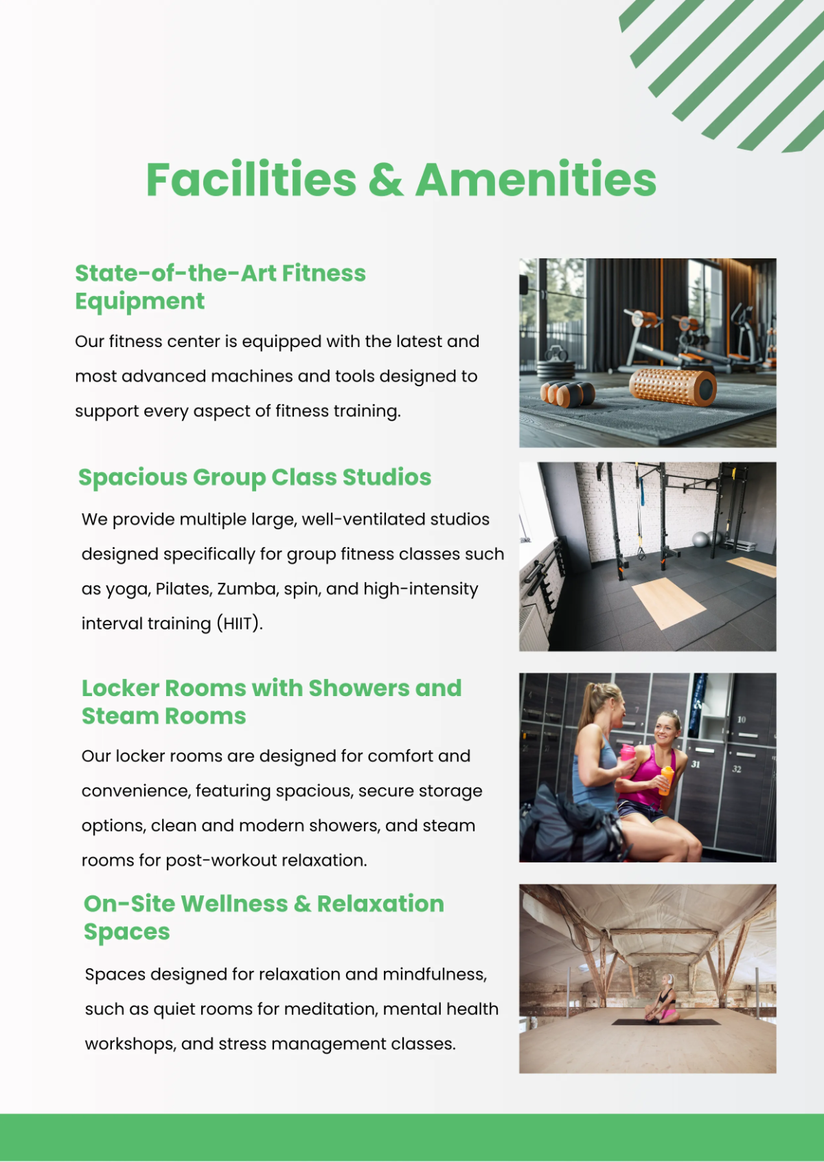 Free Fitness Center Company Profile Template to Edit Online