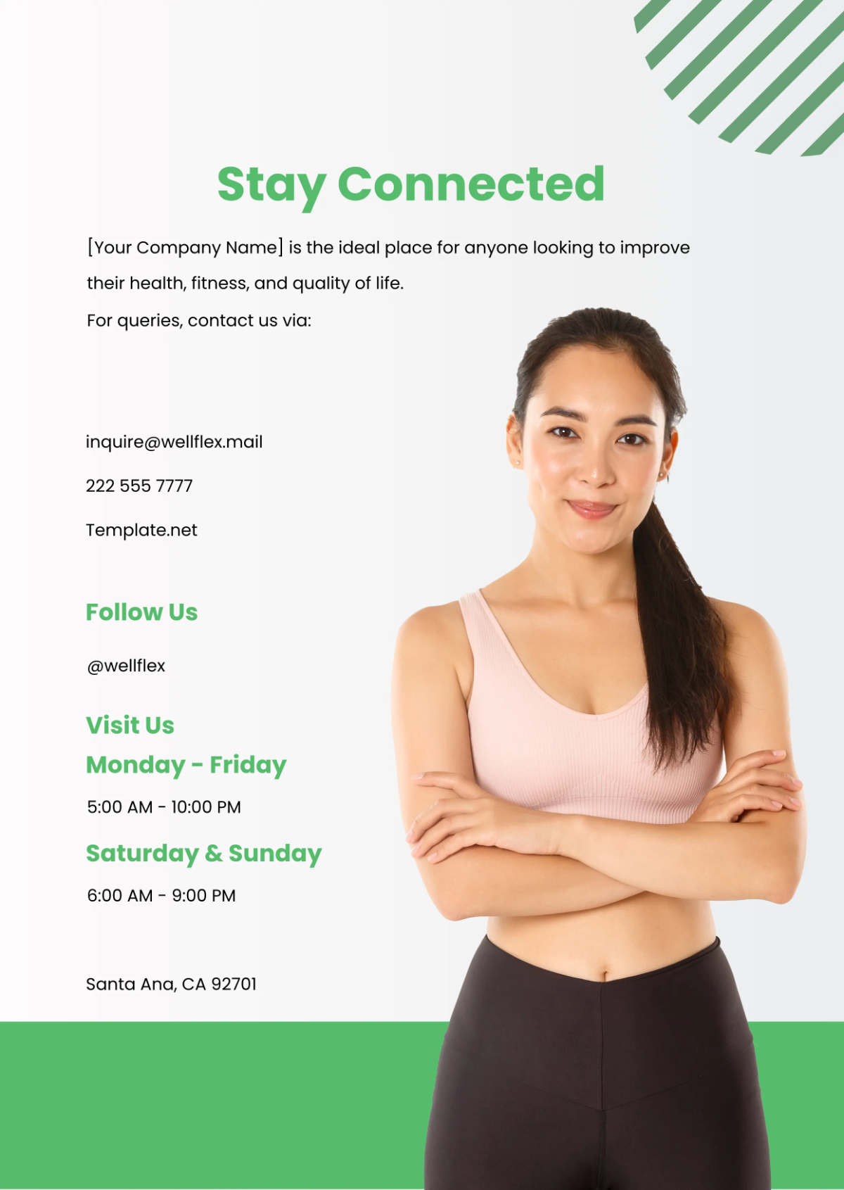 Free Fitness Center Company Profile Template to Edit Online