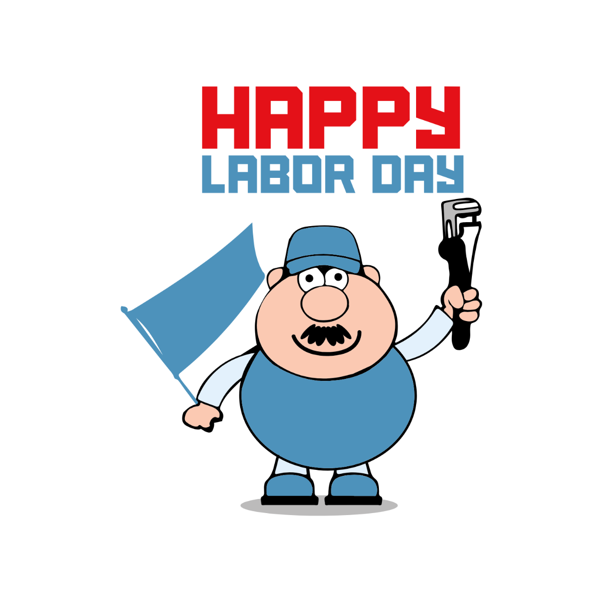 Free Labor Day Clipart Template