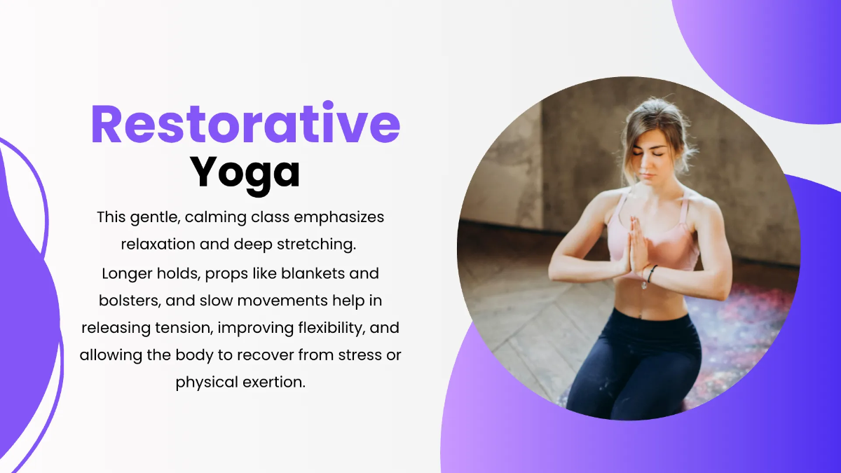 Free Yoga Studio Presentation Template to Edit Online