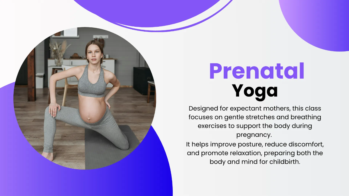Free Yoga Studio Presentation Template to Edit Online