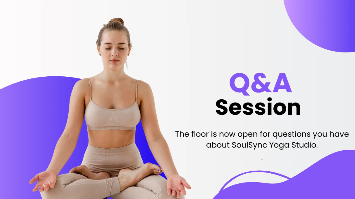 Free Yoga Studio Presentation Template to Edit Online