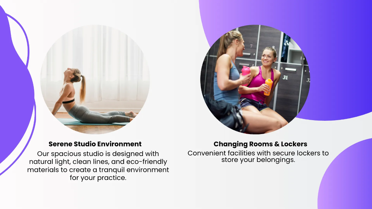 Free Yoga Studio Presentation Template to Edit Online