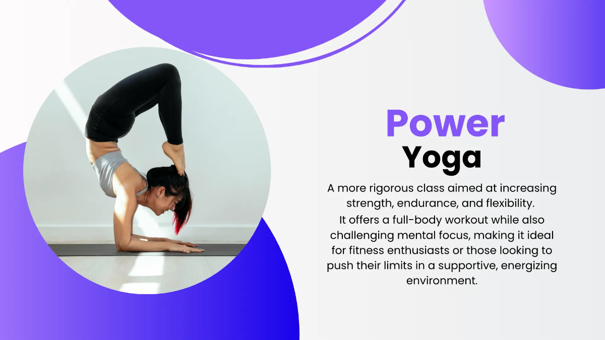 Free Yoga Studio Presentation Template to Edit Online