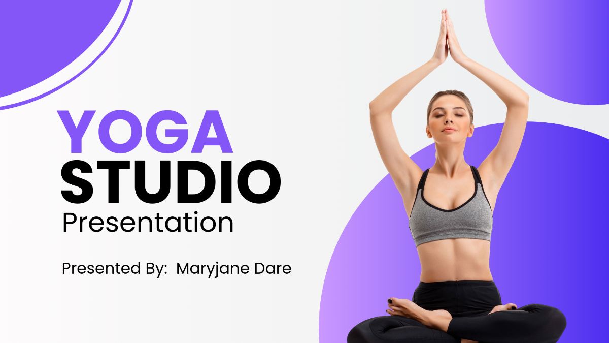 Yoga Studio Presentation Template