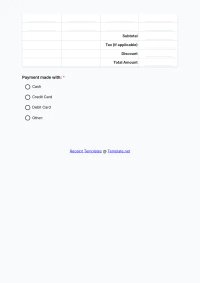 Free Medical Receipt Form Template & AI Receipt Maker