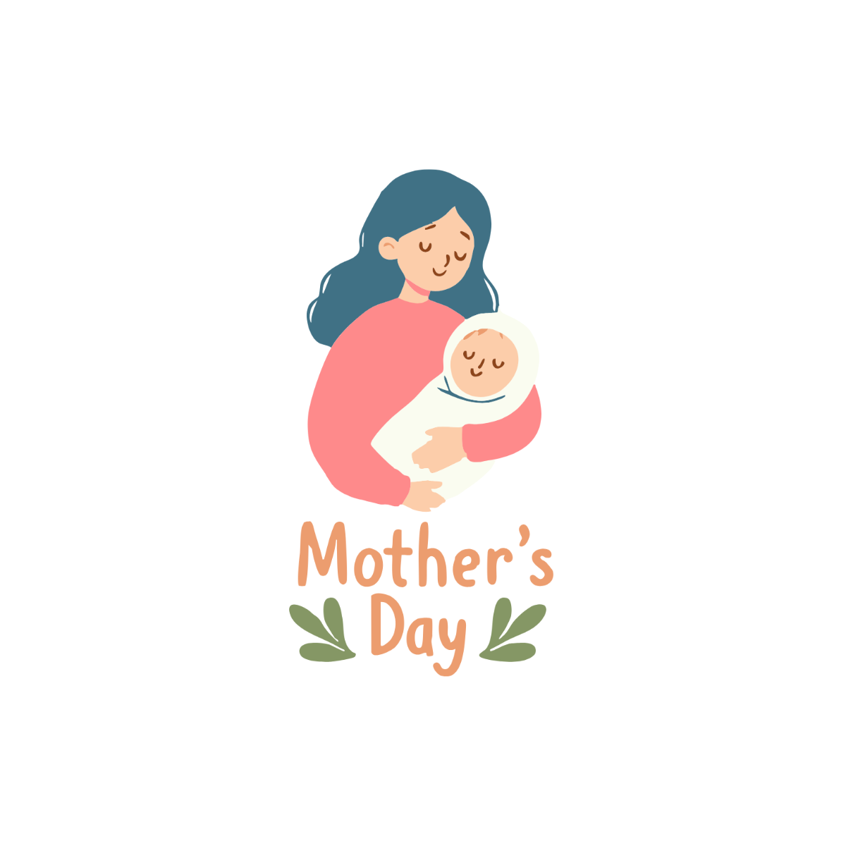 Vector Mother's Day Clipart - Edit Online | Template.net