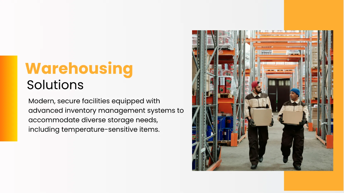 Free Logistics Company Presentation Template to Edit Online