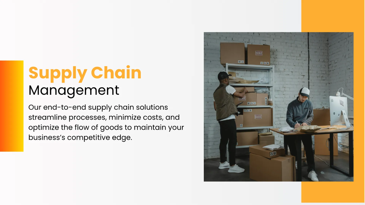 Free Logistics Company Presentation Template to Edit Online