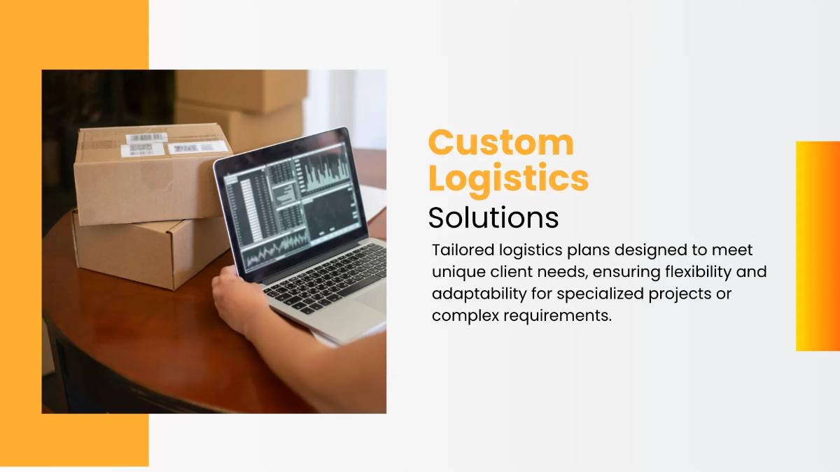Free Logistics Company Presentation Template to Edit Online