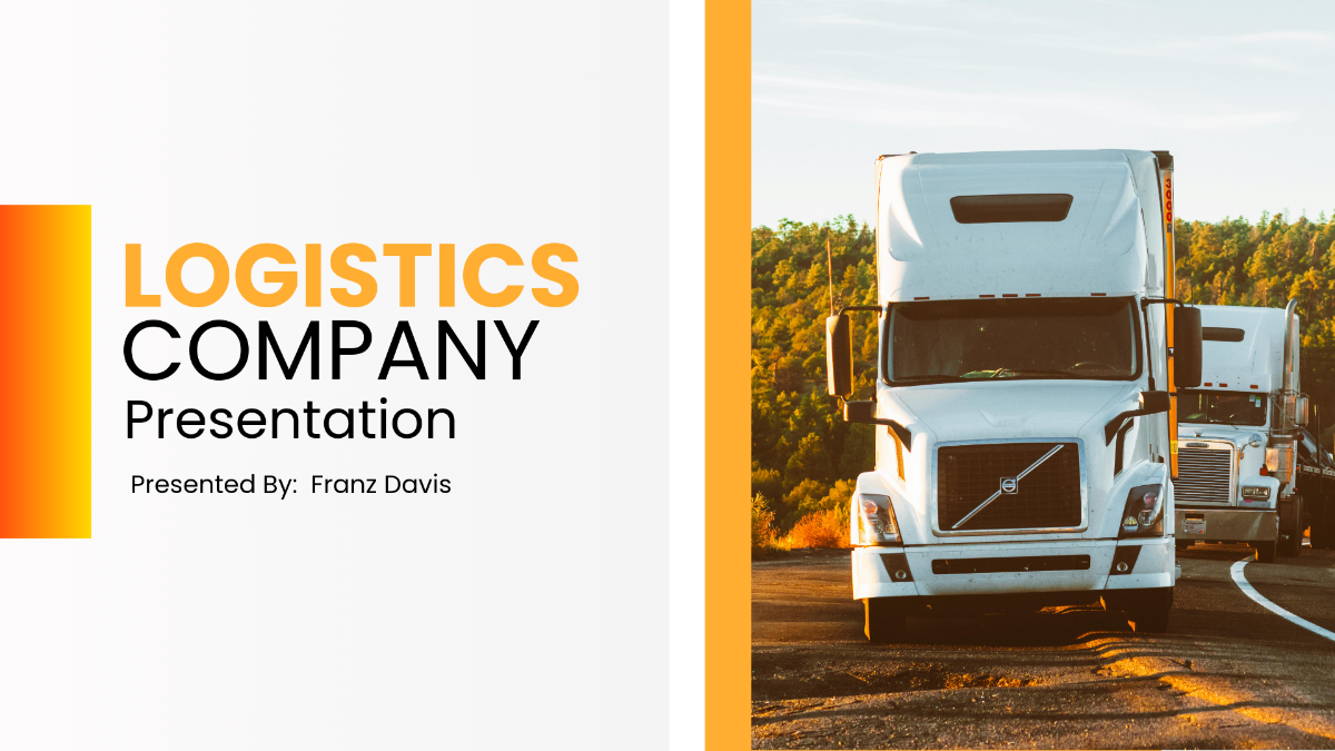 Logistics Company Presentation Template - Edit Online & Download