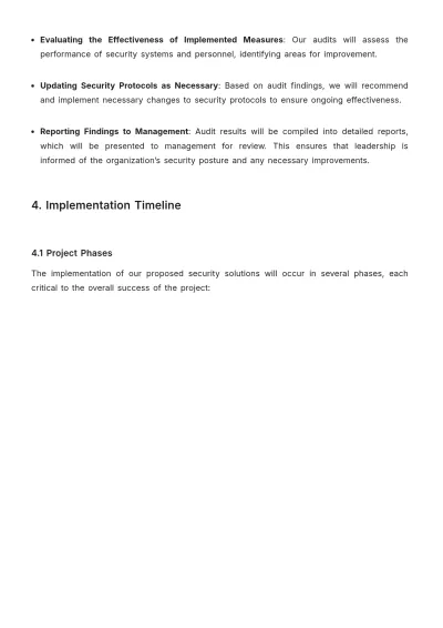Free Security Service Proposal Template to Edit Online