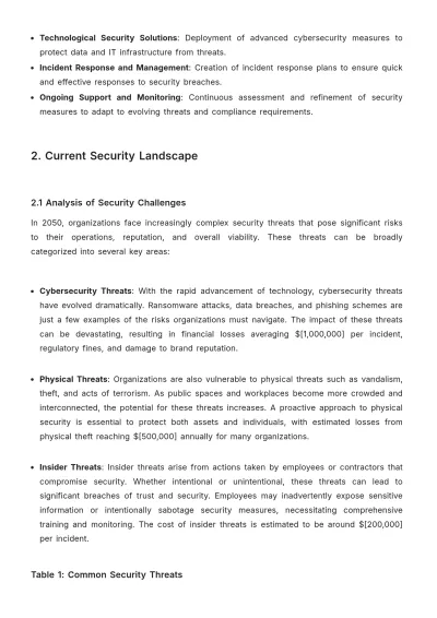 Free Security Service Proposal Template to Edit Online