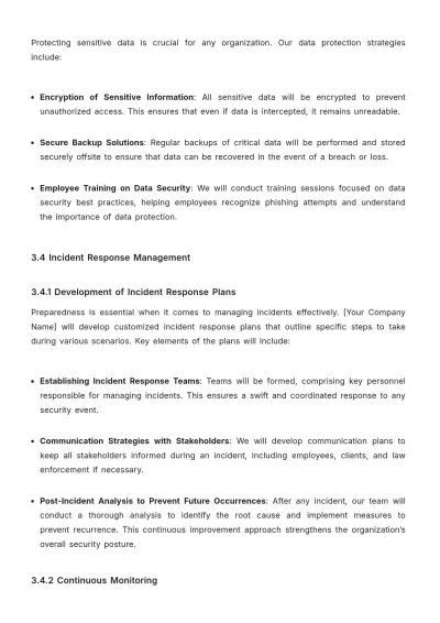 Free Security Service Proposal Template to Edit Online