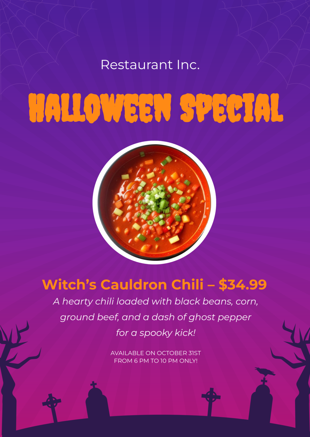 Halloween Menu