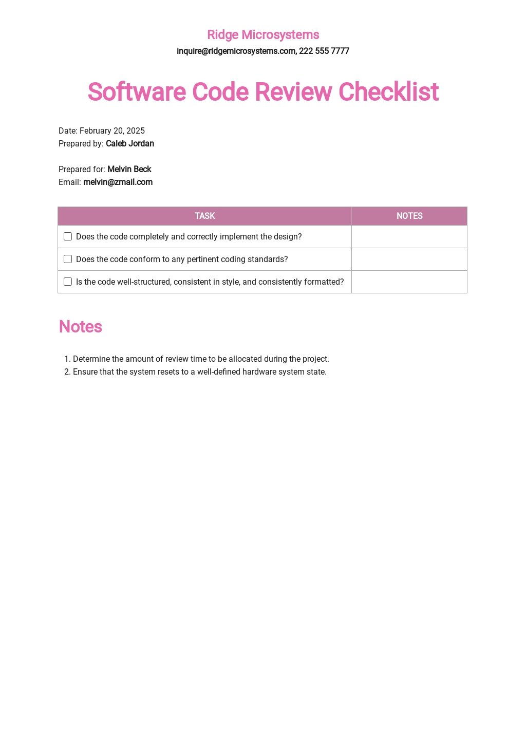 Software Code Review Checklist Template.jpe