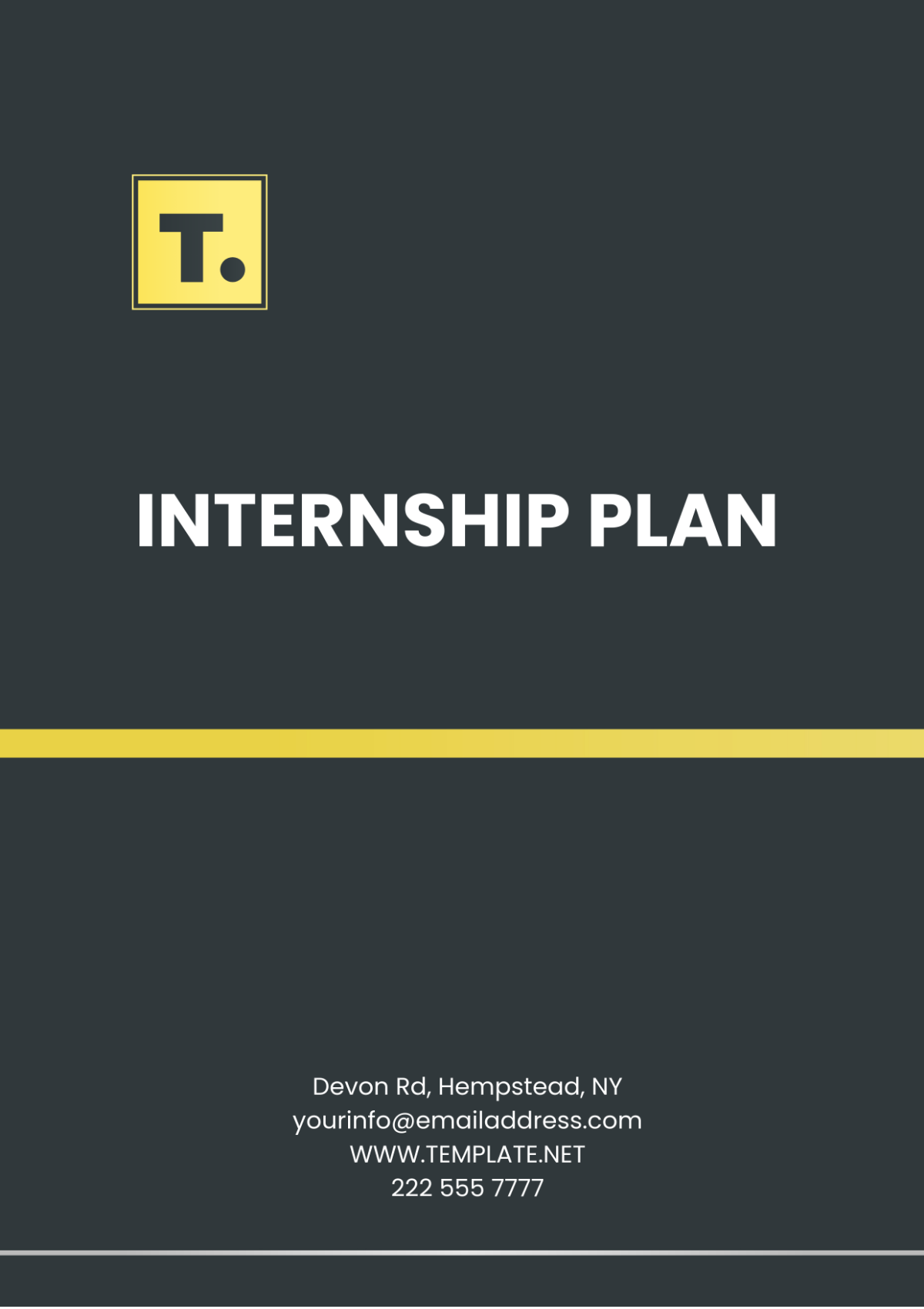 Internship Plan Template - Edit Online & Download