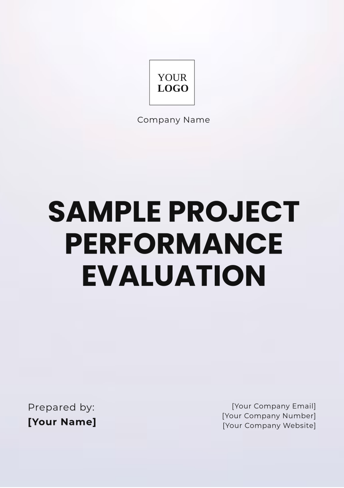 Free Sample Project Performance Evaluation Template