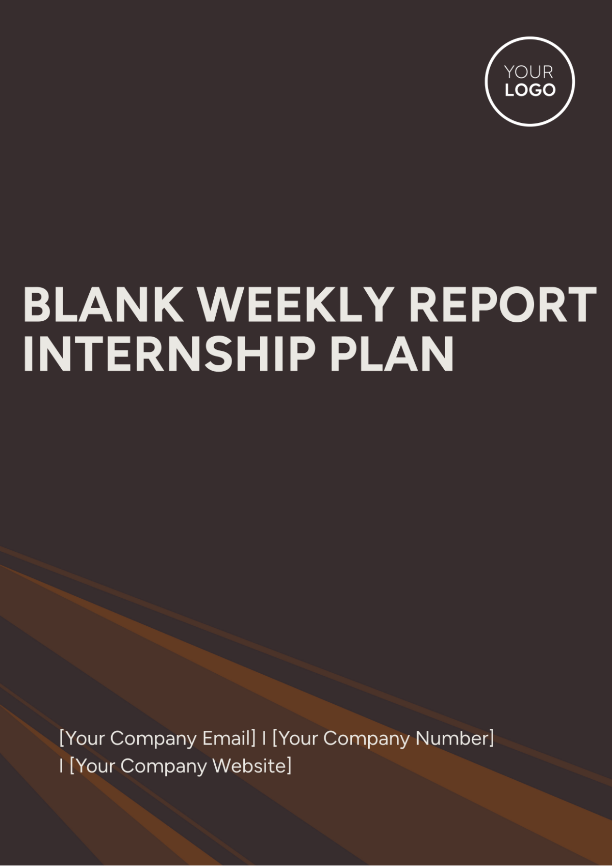 Blank Weekly Report Internship Plan Template - Edit Online & Download