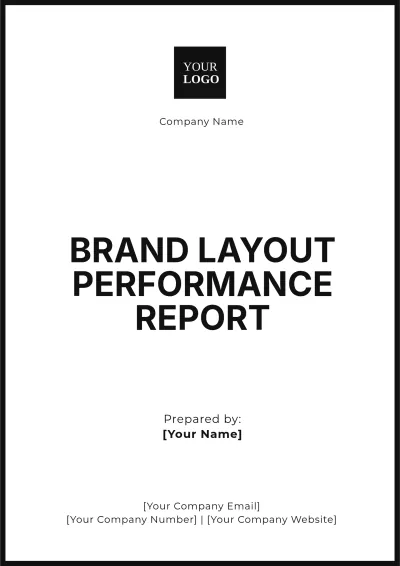 Free Brand Layout Performance Report Template to Edit Online