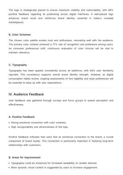 Free Brand Layout Performance Report Template to Edit Online