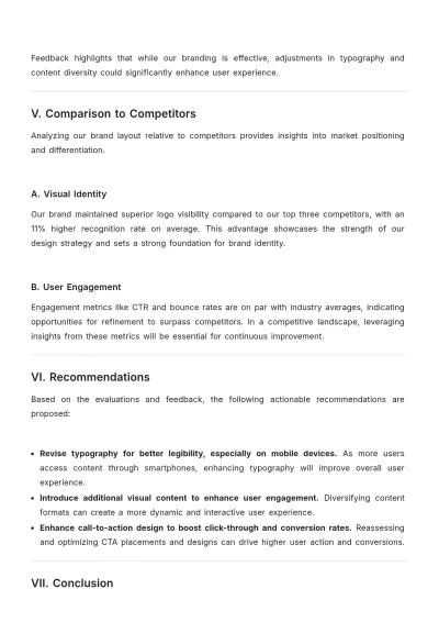 Free Brand Layout Performance Report Template to Edit Online