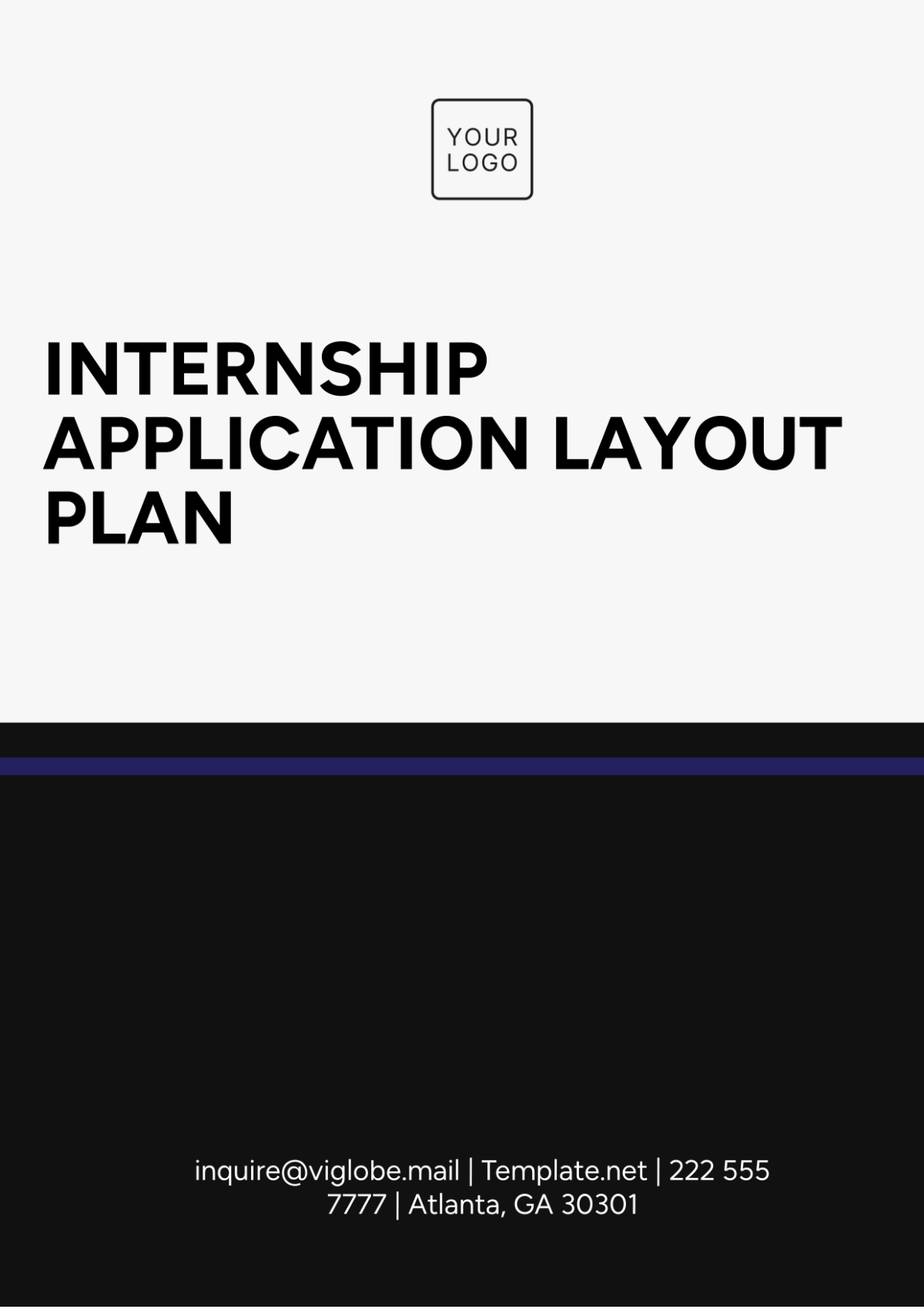 Internship Application Layout Plan Template - Edit Online & Download