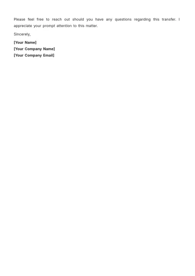Free Ownership Certificate Transfer Letter Template to Edit Online