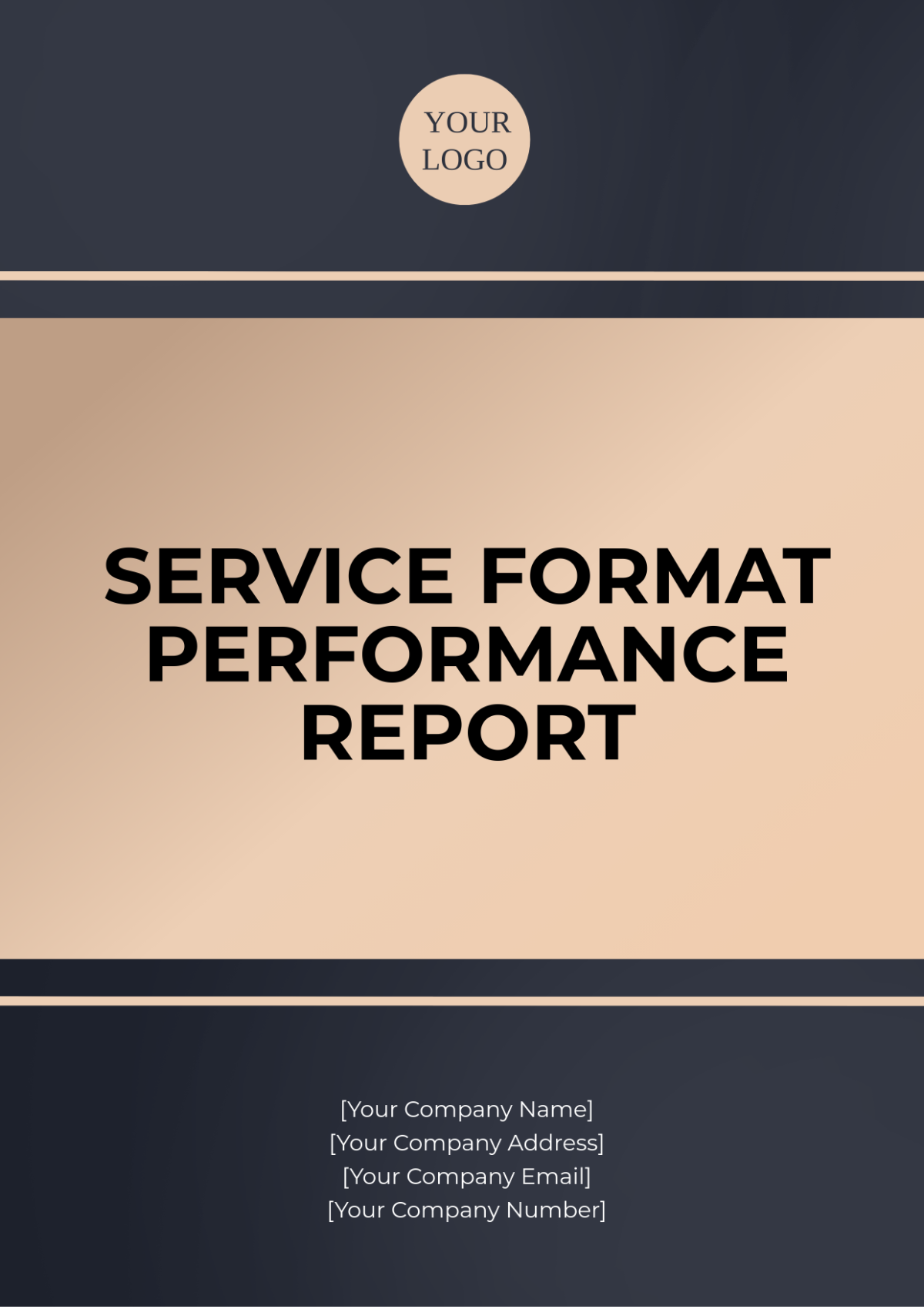 Free Service Format Performance Report Template