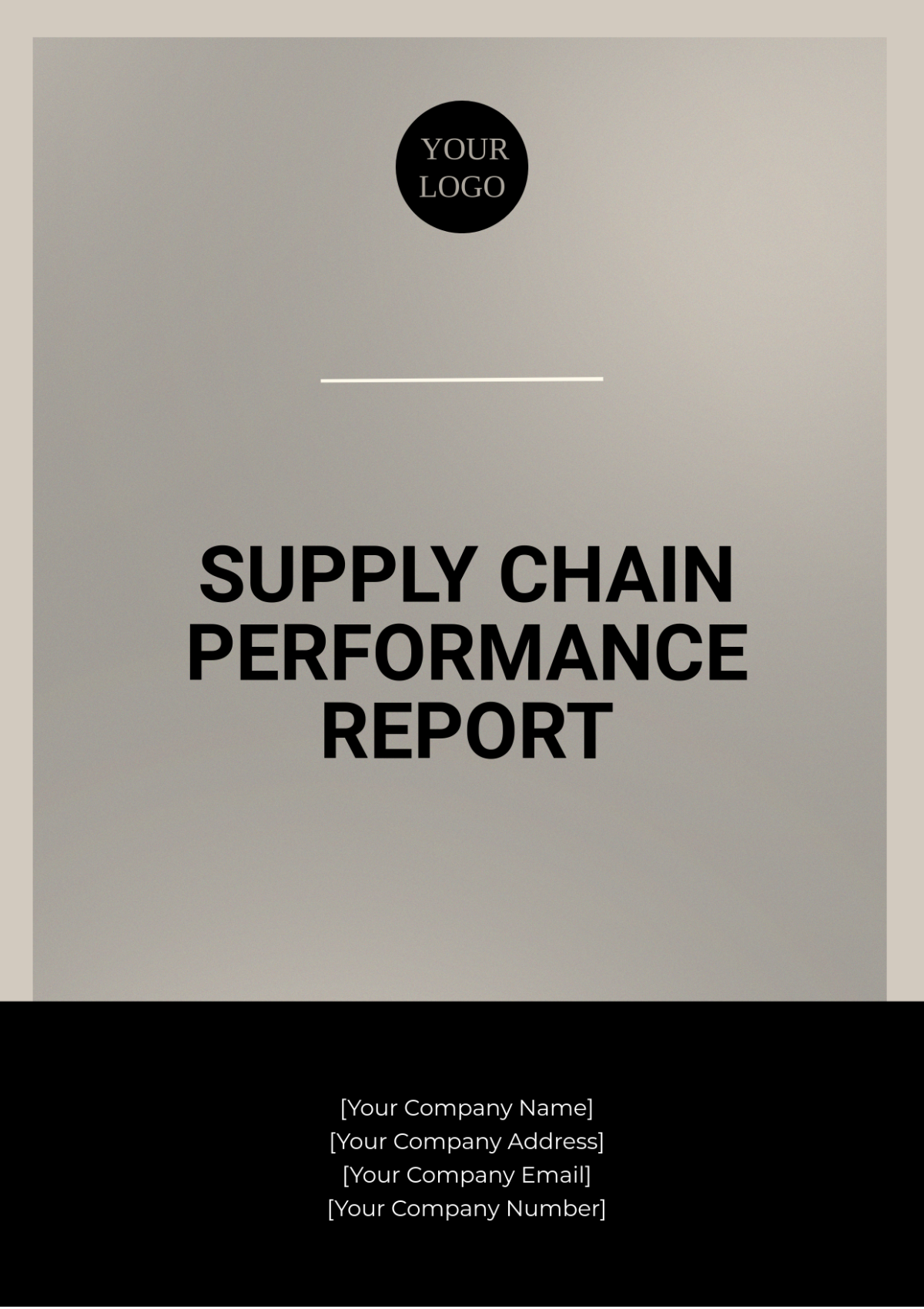 Free Supply Chain Performance Report Template