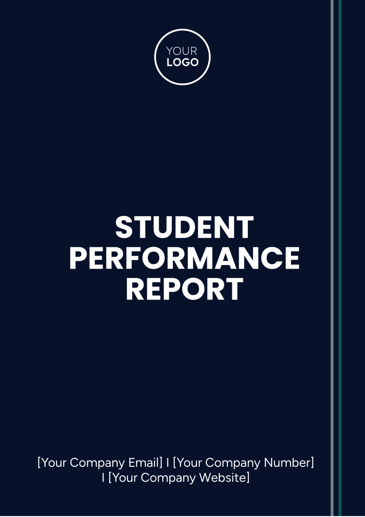 Free Student Performance Report Template