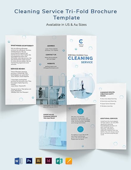 Cleaning Services TriFold Brochure 