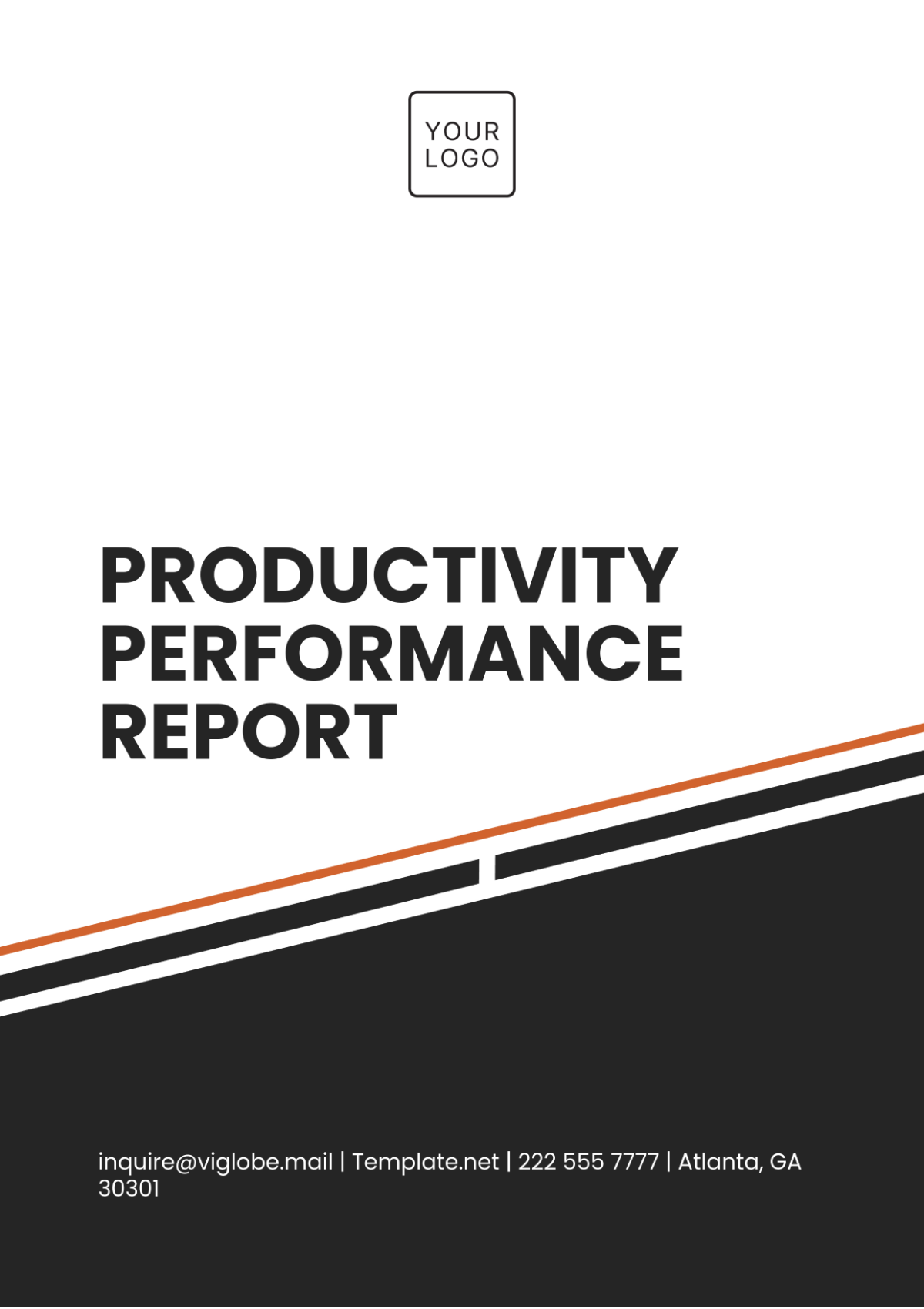 Productivity Performance Report Template - Edit Online & Download