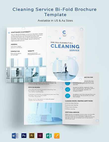 Cleaning Services BiFold Brochure 