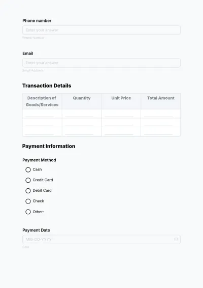 Free Customizable Receipt Template & AI Receipt Maker