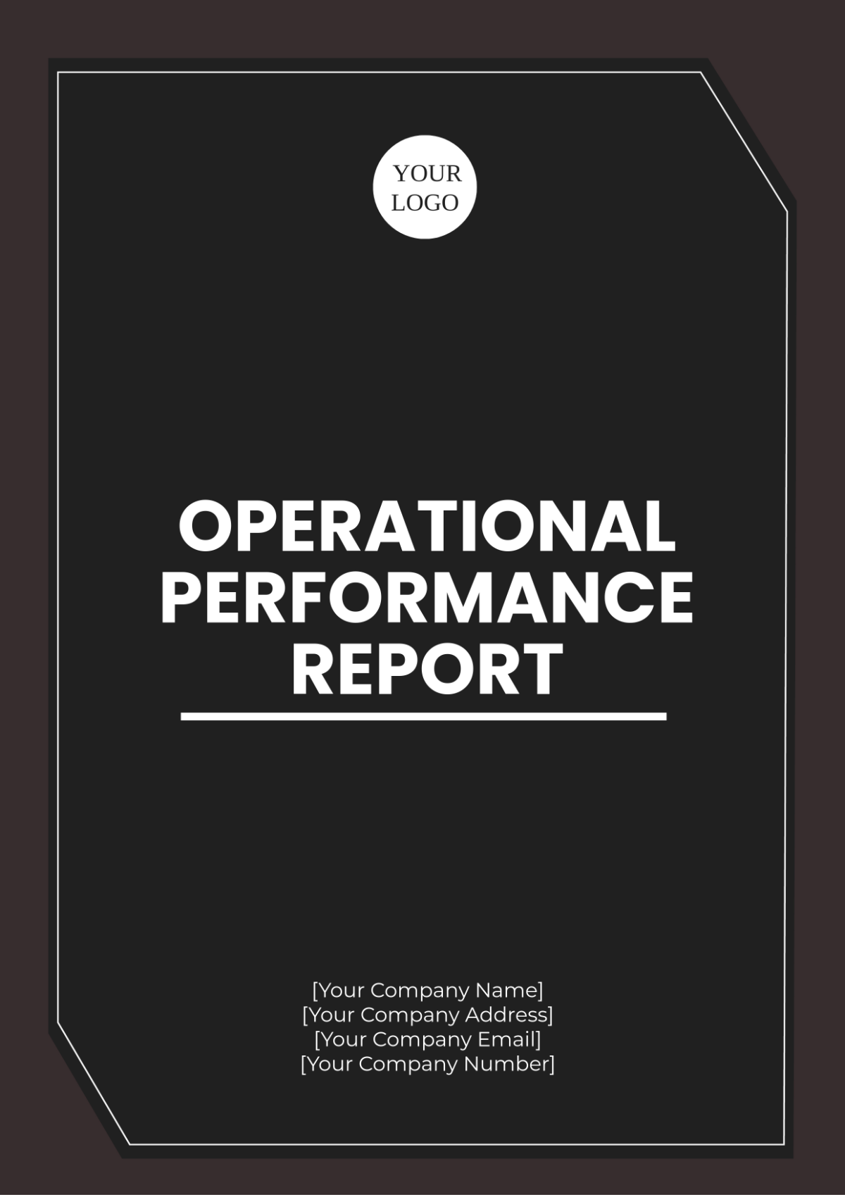 Free Operational Performance Report Template