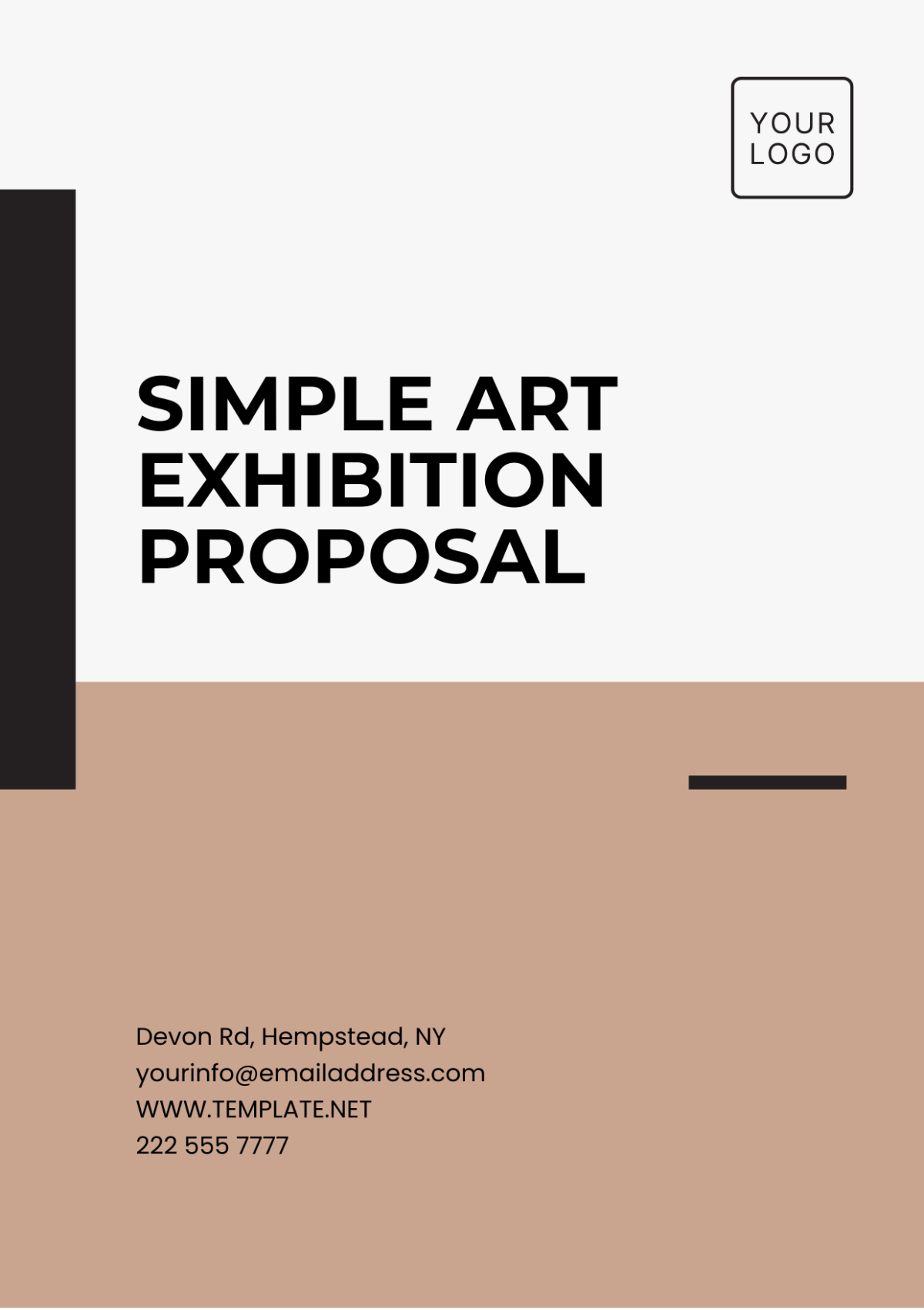 Simple Art Exhibition Template - Edit Online & Download