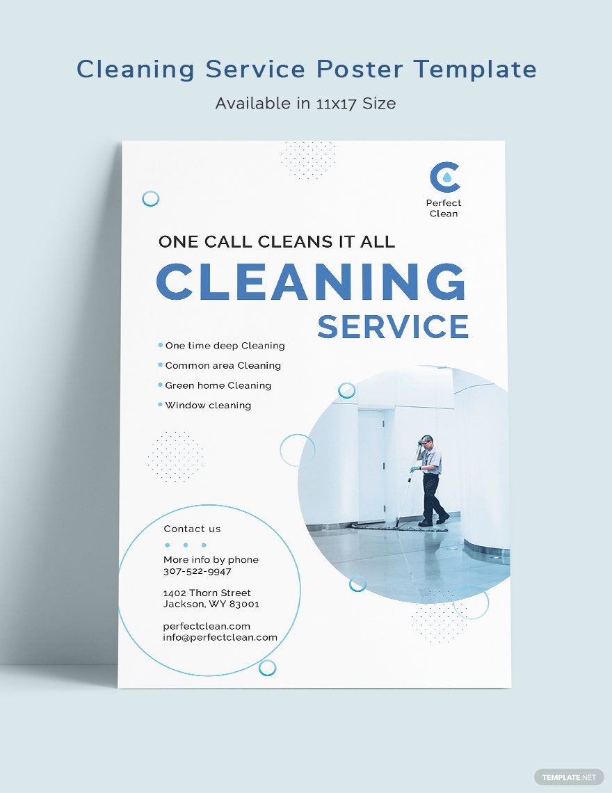 Cleaning Services Poster Template