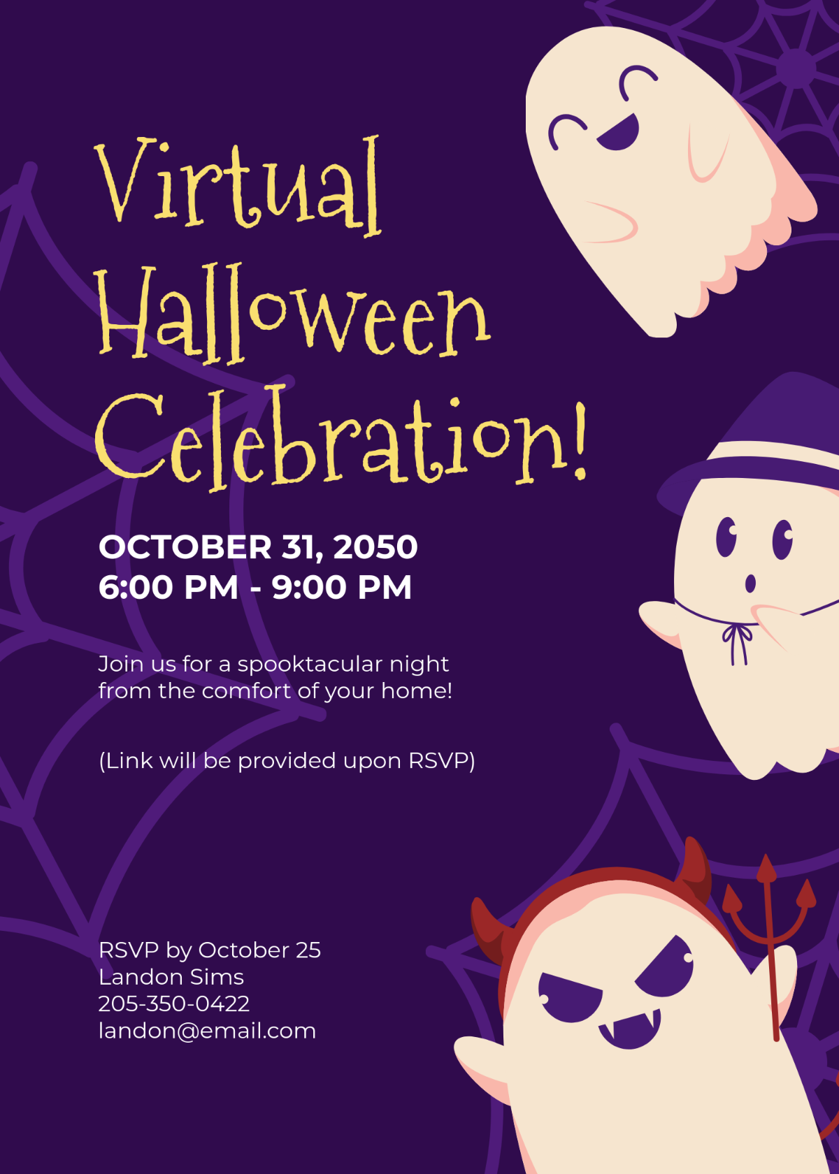 Halloween Digital Invitation