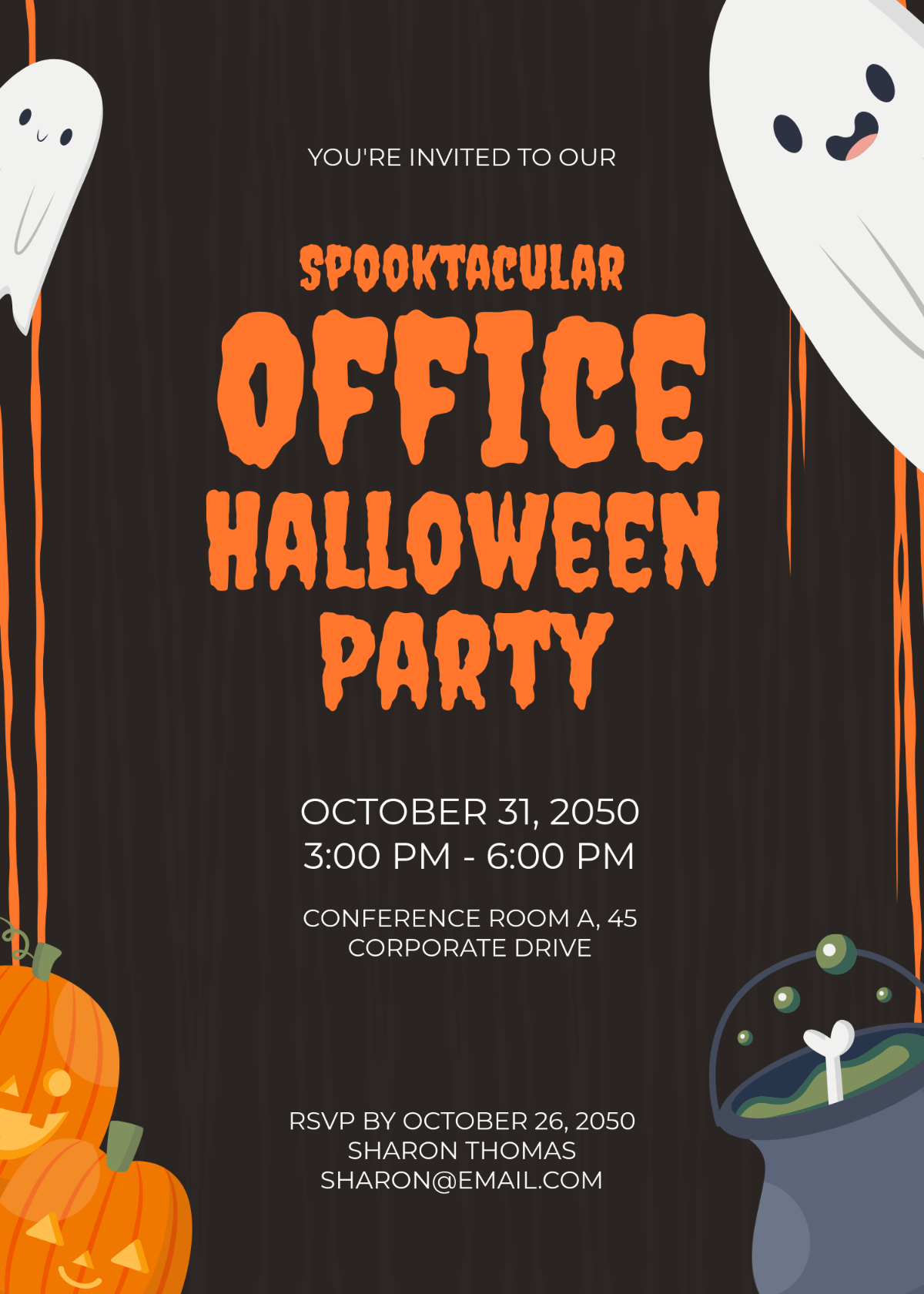 Halloween Office Party Invitation