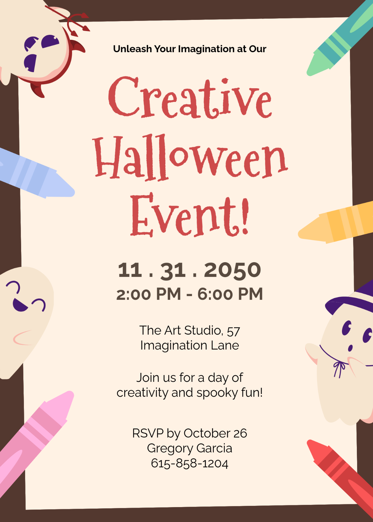 Creative Halloween Event Invitation