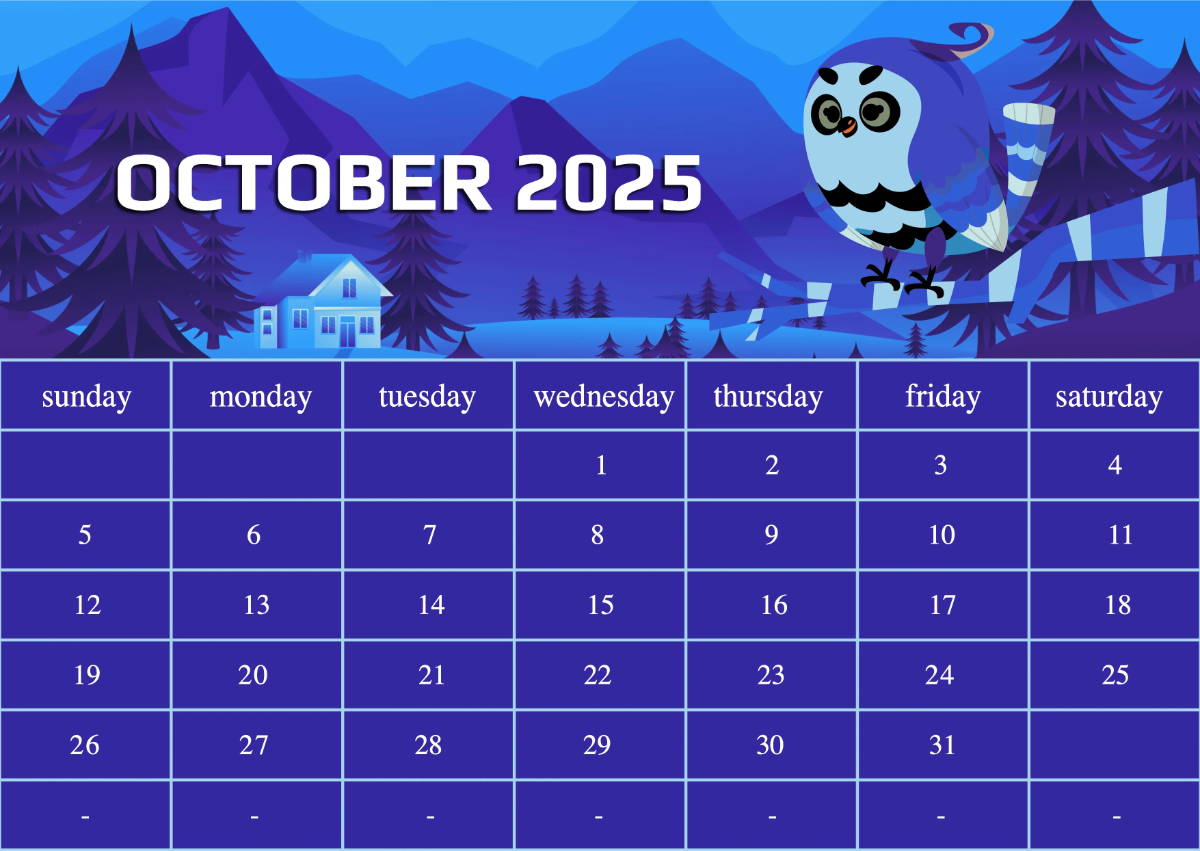 Free 2025 Calendar Template to Edit Online