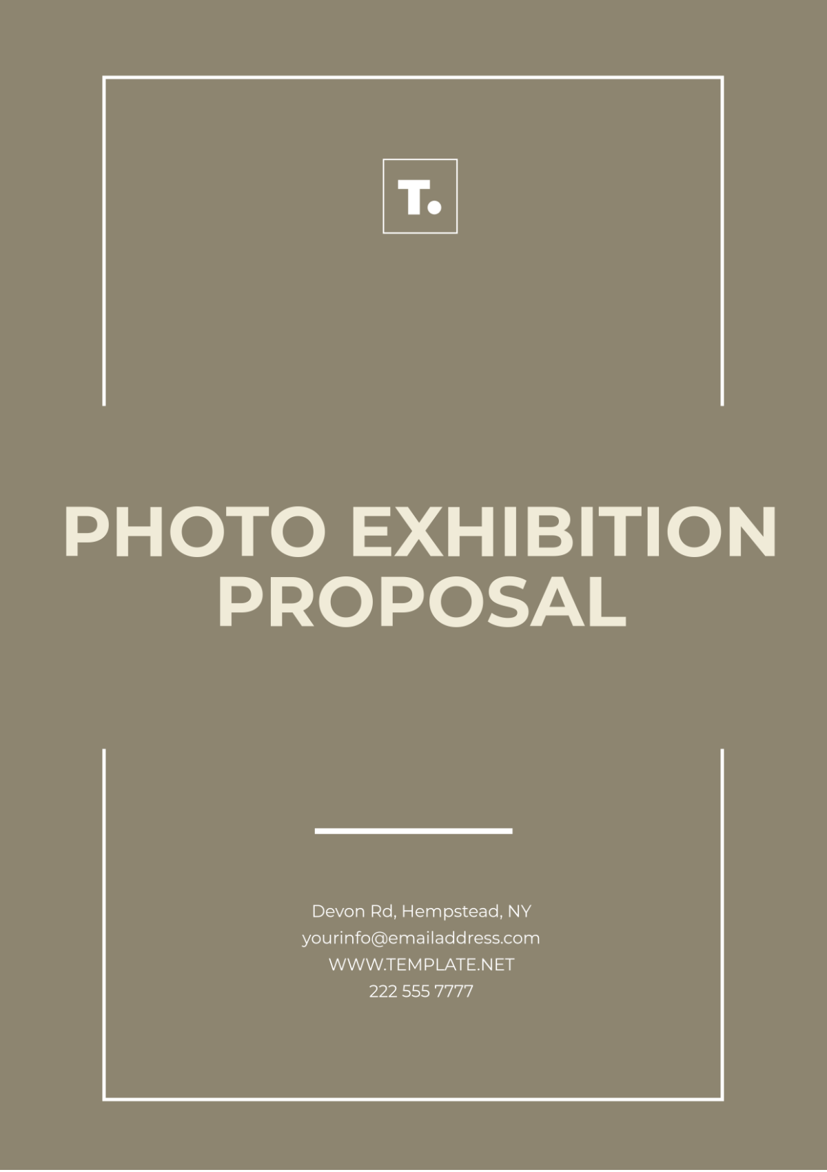 Photo Exhibition Proposal Template - Edit Online & Download