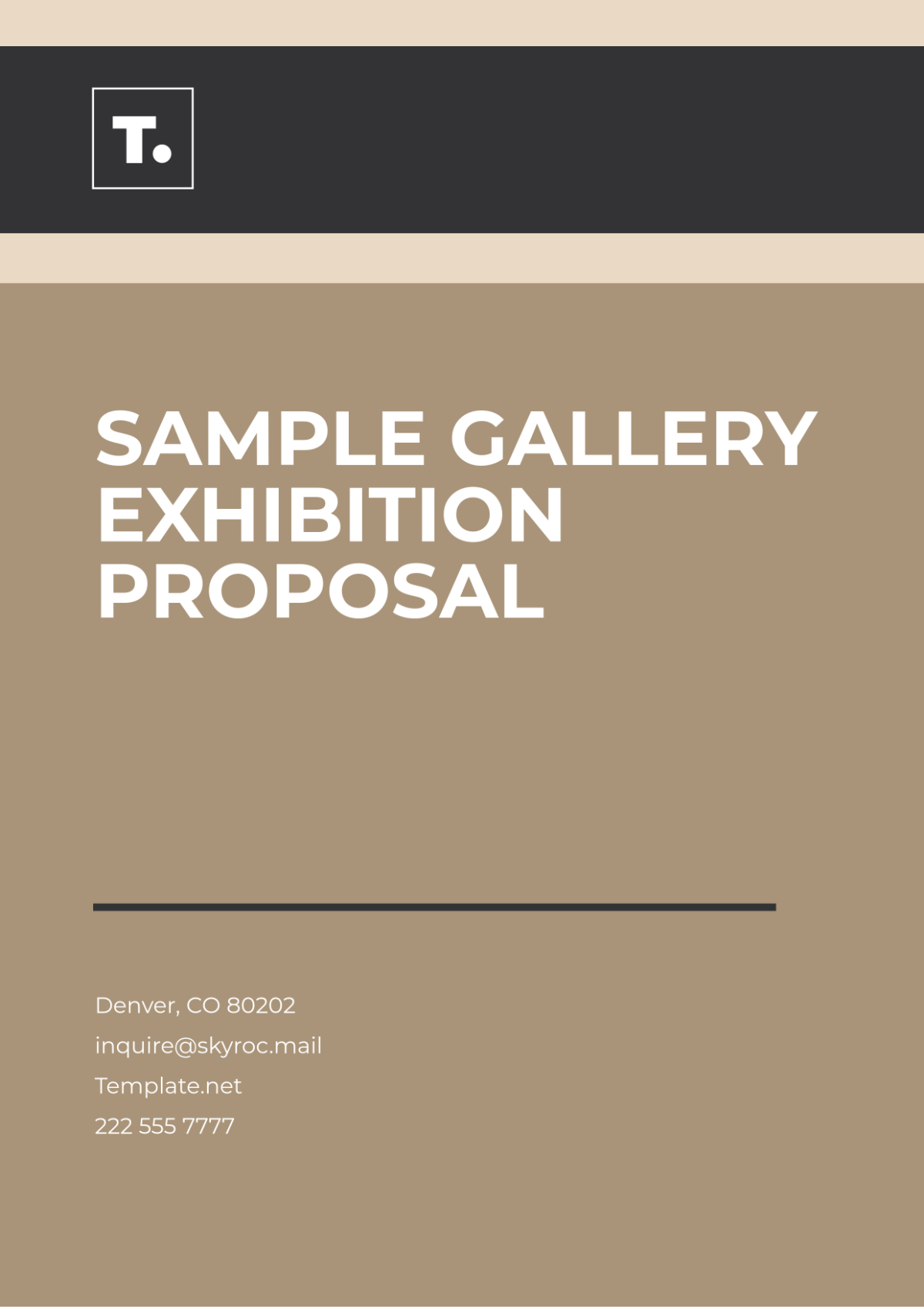 Sample Gallery Exhibition Proposal Template - Edit Online & Download