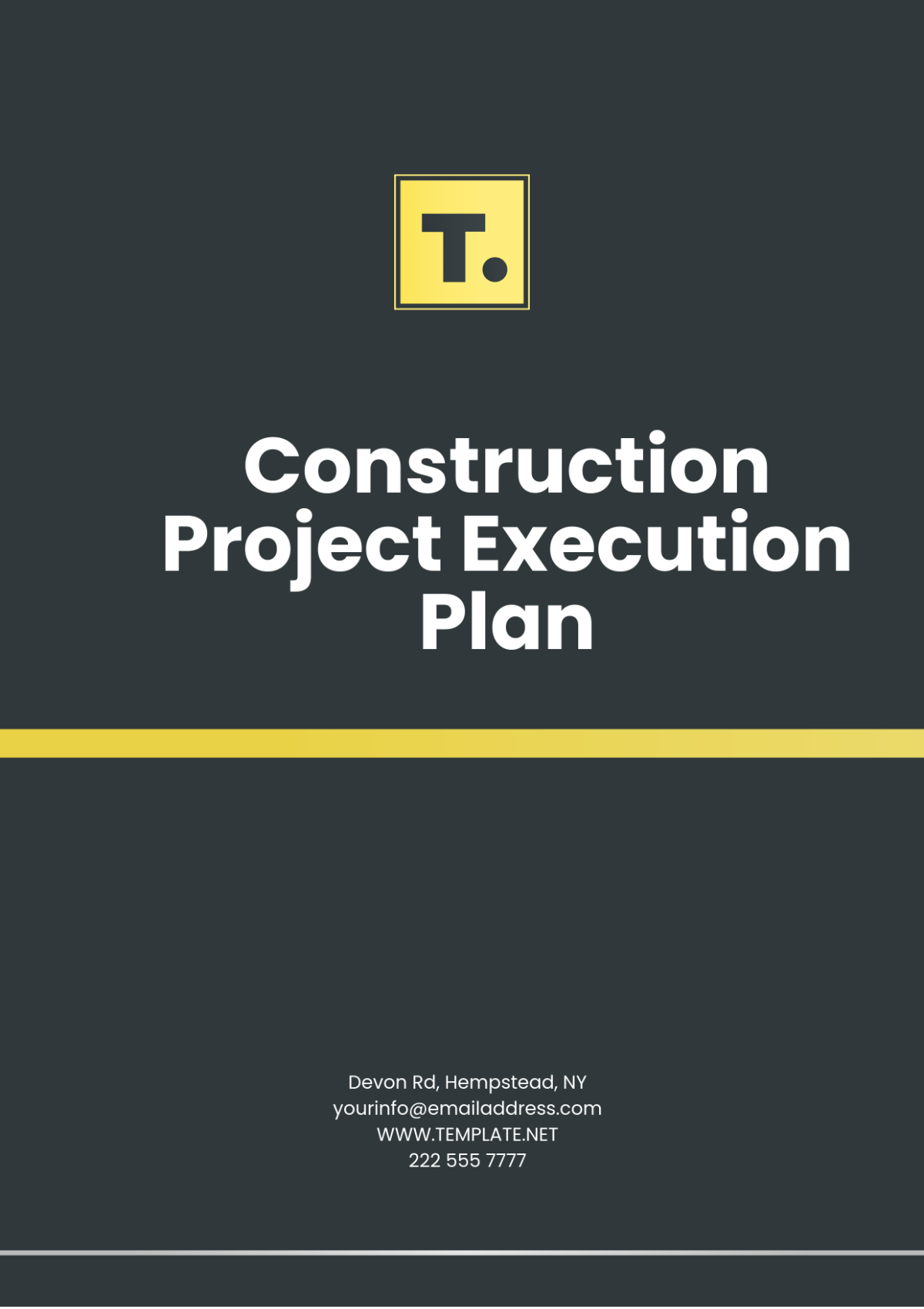 Construction Project Execution Plan Template - Edit Online & Download