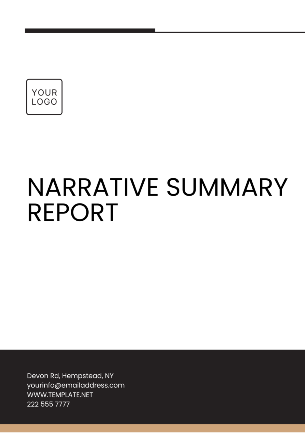 Narrative Summary Report Template - Edit Online & Download