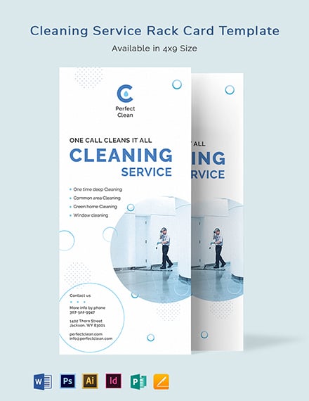 Cleaning Services Rack Card 