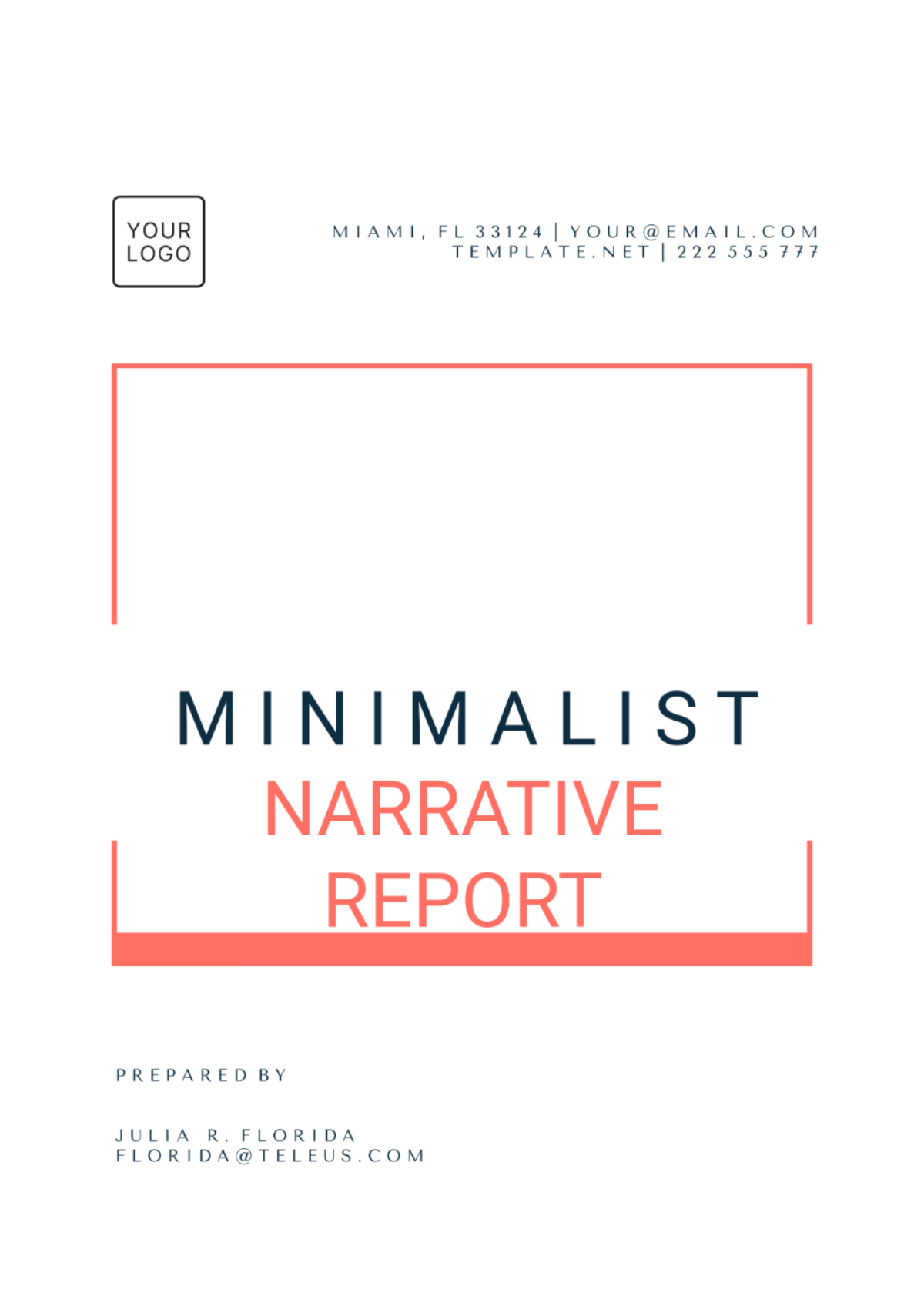 Printable Business Narrative Report Template - Edit Online & Download