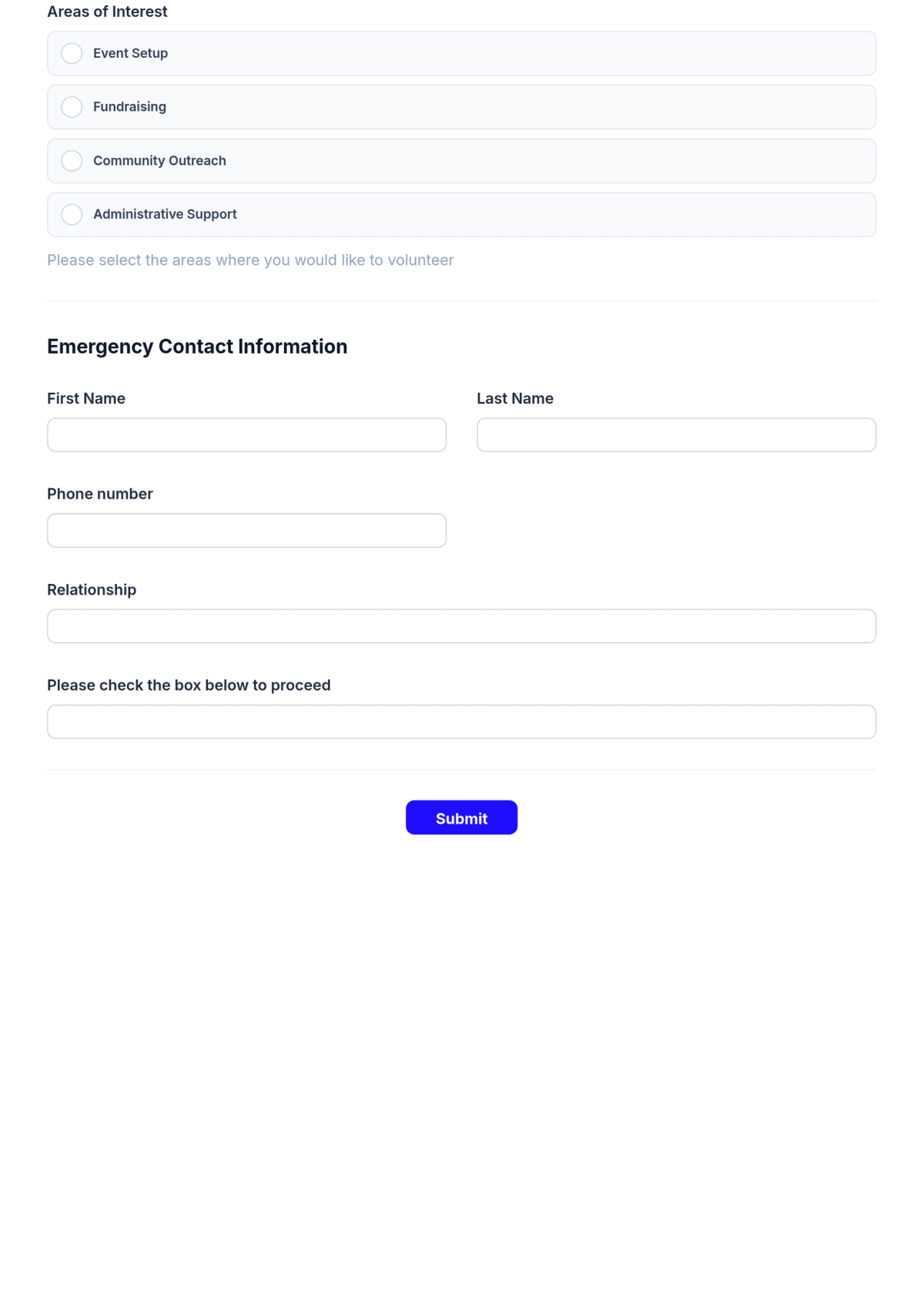 Free Volunteer Signup Form Template & AI Volunteer Signup Form Maker